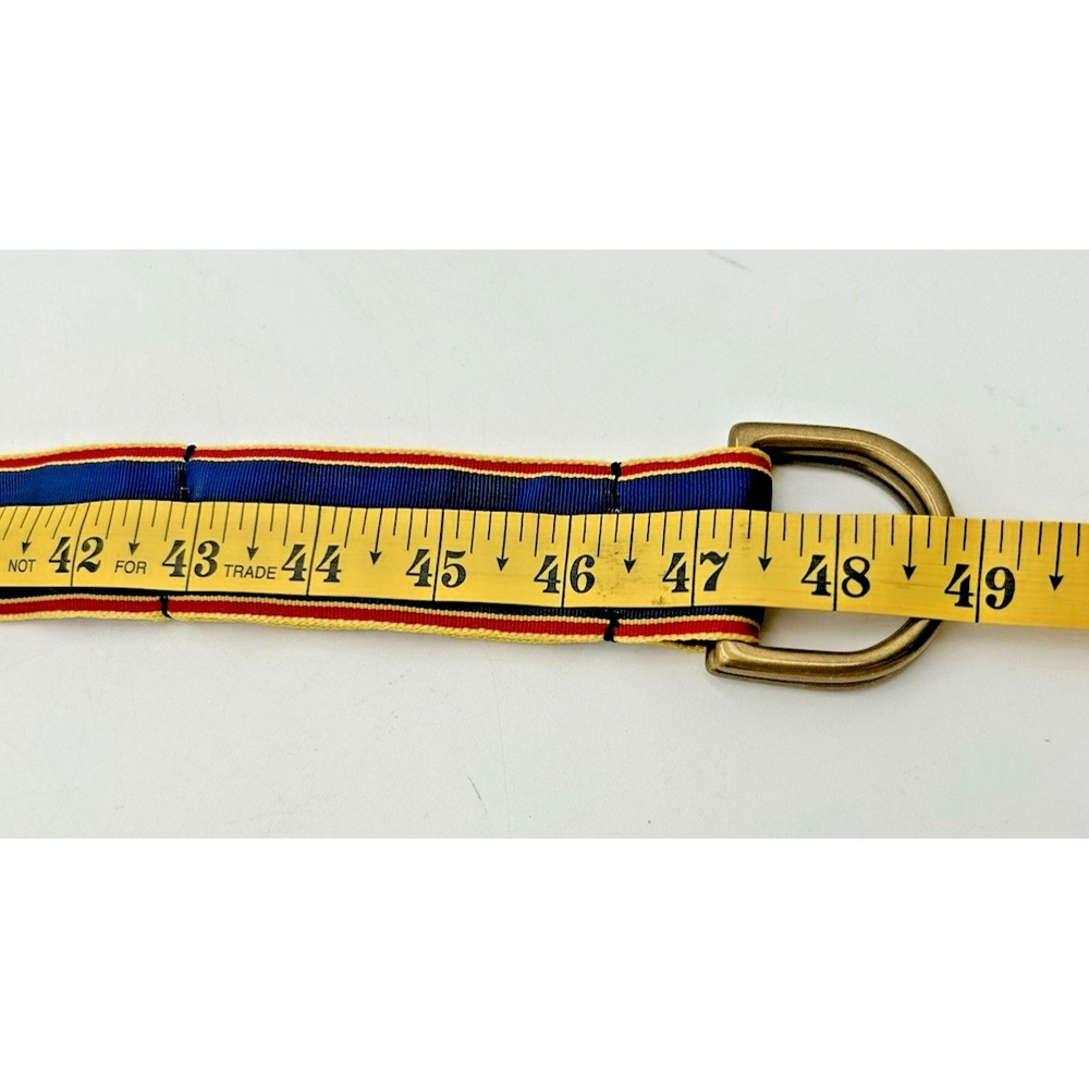 RUGBY Ralph Lauren Ring Belt Classic Red & Gold Stripe Mens Size XL - Picture 4 of 7